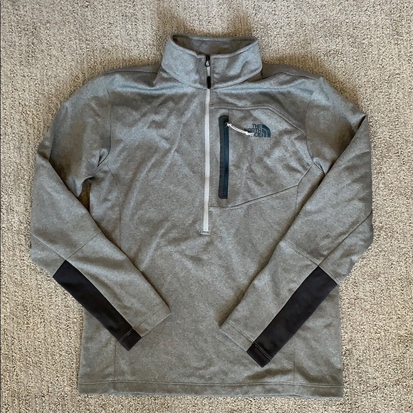 The North Face Other - The North Face Grey Half Zipper Pullover Sweater